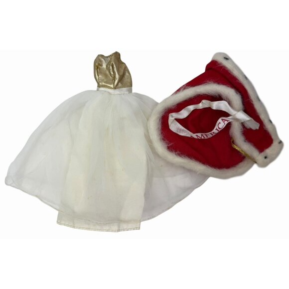 W/ SASH! Vintage 1972 Miss America Quick Curl Barbie #8697 Ball Gown & Cape - Picture 1 of 13